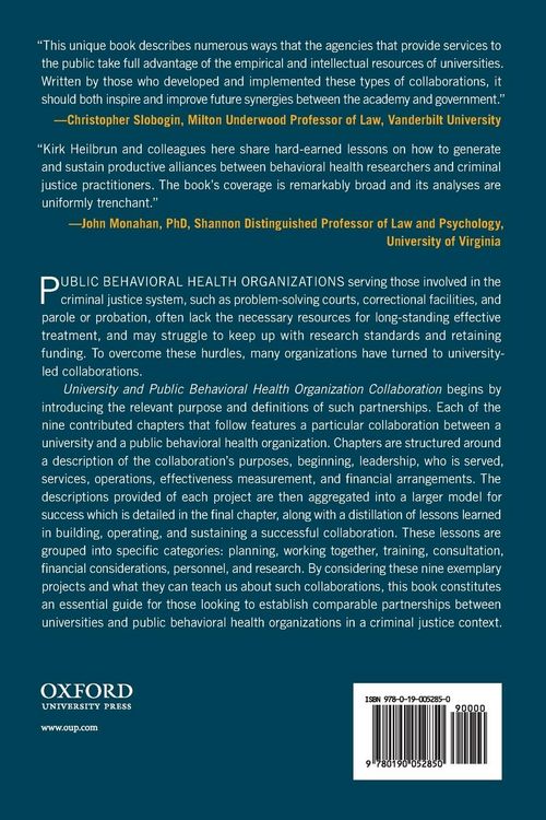 Produktbild: Uni & Public Behav Health Organ Collab P