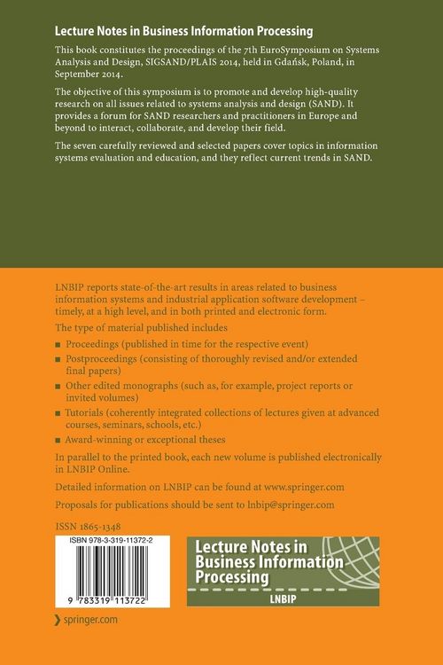 Produktbild: Information Systems: Education, Applications, Research