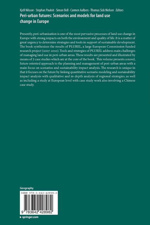 Produktbild: Peri-urban futures: Scenarios and models for land use change in Europe
