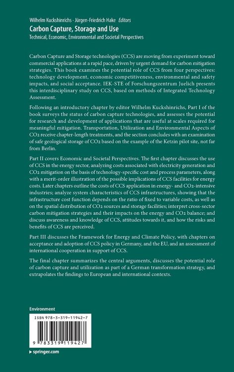 Produktbild: Carbon Capture, Storage and Use