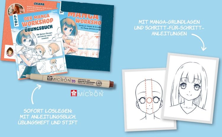 Produktbild: Der Manga-Workshop. Schritt f&uuml;r Schritt die Grundlagen des Manga-Zeichnens lernen