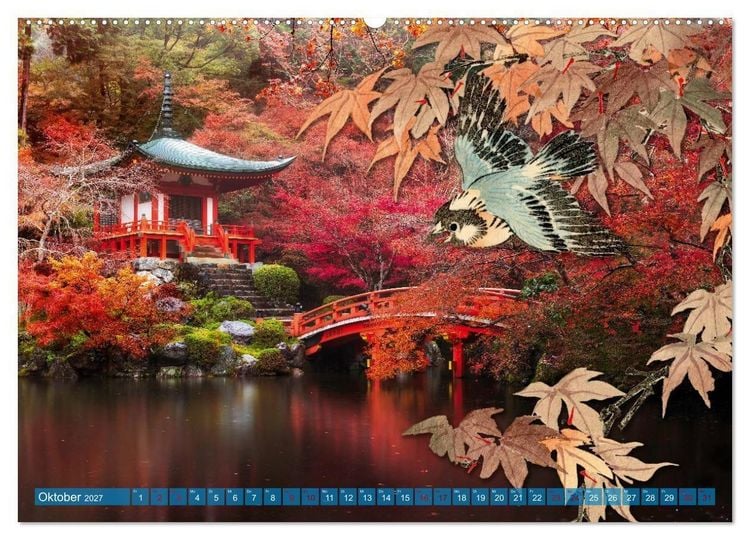 Produktbild: JAPAN Kunst & Tradition (hochwertiger Premium Wandkalender 2027 DIN A2 quer), Kunstdruck in Hochglanz