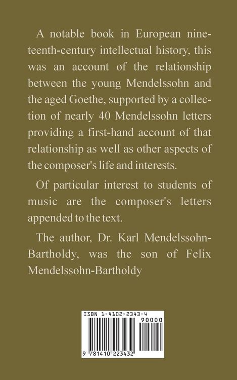 Produktbild: Goethe and Mendelssohn, 1821-1831