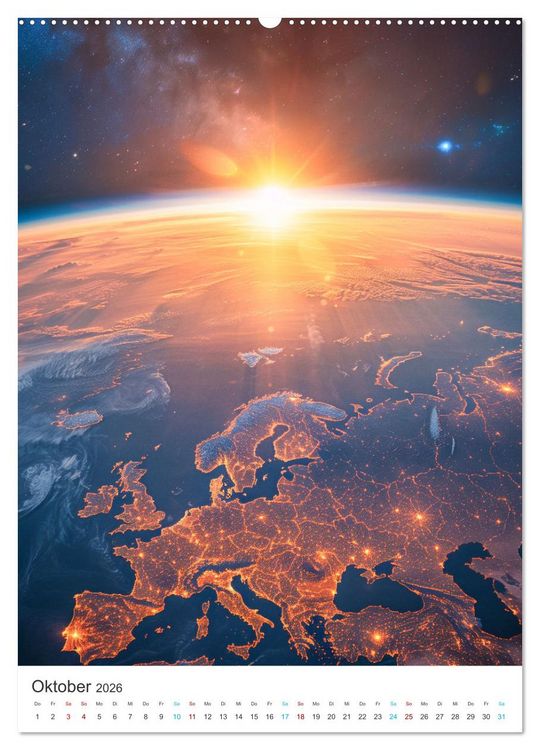 Produktbild: Faszination Raumfahrt (Wandkalender 2026 DIN A2 hoch), CALVENDO Monatskalender