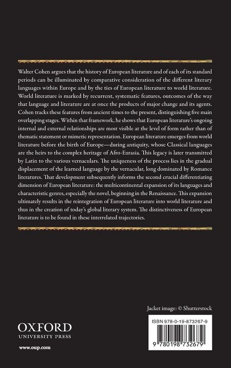 Produktbild: History of European Literature