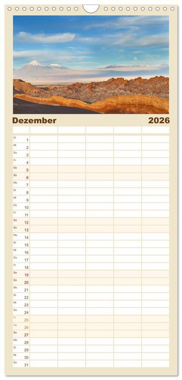 Produktbild: Familienplaner 2026 - Erlebe mit mir Lebenszeit mit 5 Spalten (Wandkalender, 21 x 45 cm) CALVENDO