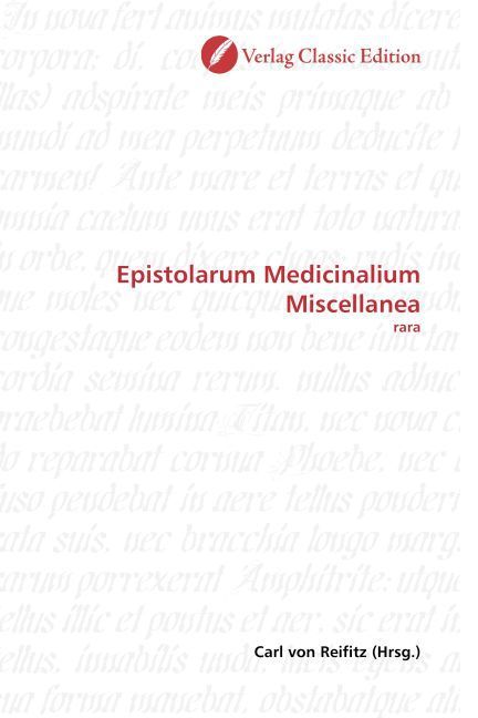Produktbild: Epistolarum Medicinalium Miscellanea