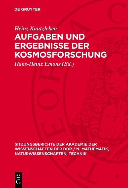 Produktbild: Aufgaben und Ergebnisse der Kosmosforschung