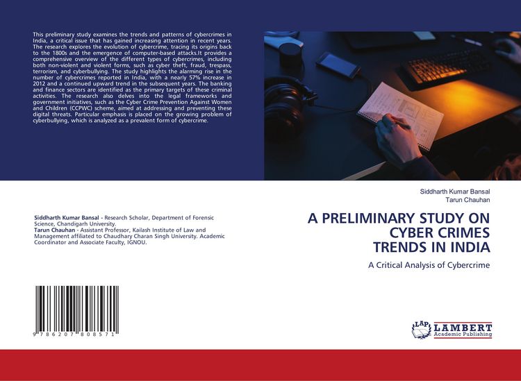 Produktbild: A Preliminary Study On Cyber Crimes Trends in India