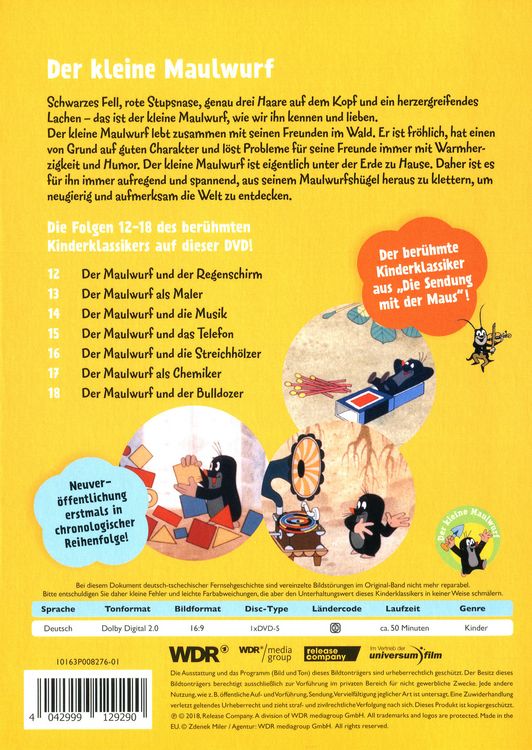 Produktbild: Der kleine Maulwurf DVD 3