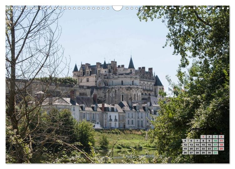 Produktbild: Bords de Loire Ville d'Amboise (Calendrier mural 2026 DIN A3 vertical), CALVENDO calendrier mensuel