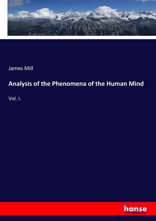 Produktbild: Analysis of the Phenomena of the Human Mind
