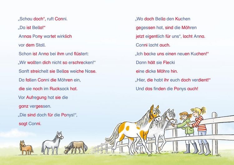 Produktbild: LESEMAUS zum Lesenlernen Sammelb&auml;nde: Pony-Silben-Geschichten mit Conni