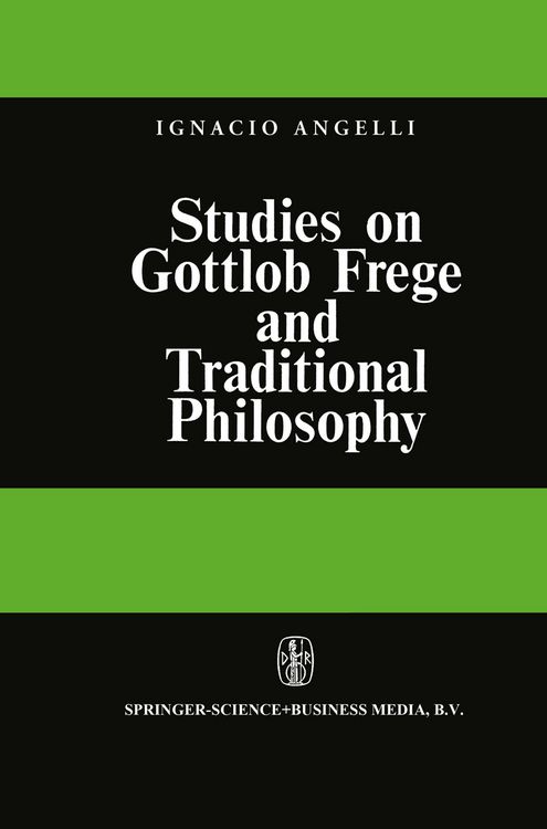 Produktbild: Studies on Gottlob Frege and Traditional Philosophy