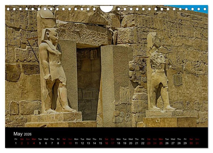 Produktbild: On the trail of the ancient Egypt (Wall Calendar 2026 DIN A4 landscape), CALVENDO 12 Month Wall Calendar