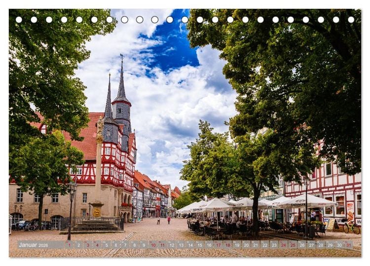 Produktbild: Ein Blick auf Duderstadt (Tischkalender 2026 DIN A5 quer), CALVENDO Monatskalender