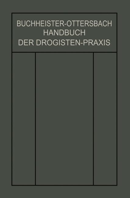 Produktbild: Handbuch der Drogisten-Praxis
