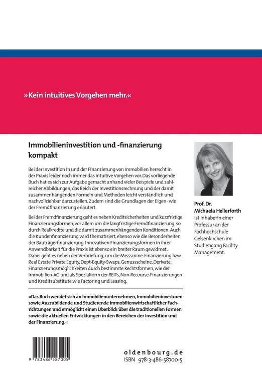 Produktbild: Immobilieninvestition und -finanzierung kompakt