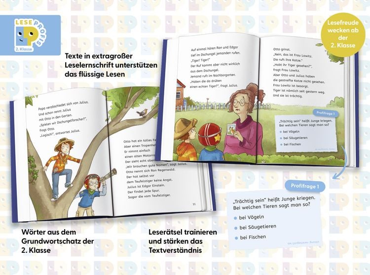 Produktbild: Leseprofis &ndash; Tigerjagd um Mitternacht, 2. Klasse