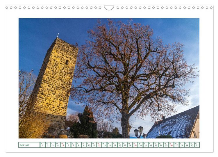 Produktbild: Tengen und Blumenfeld - Kleinstadtperlen des Hegaus (Wandkalender 2026 DIN A3 quer), CALVENDO Monatskalender