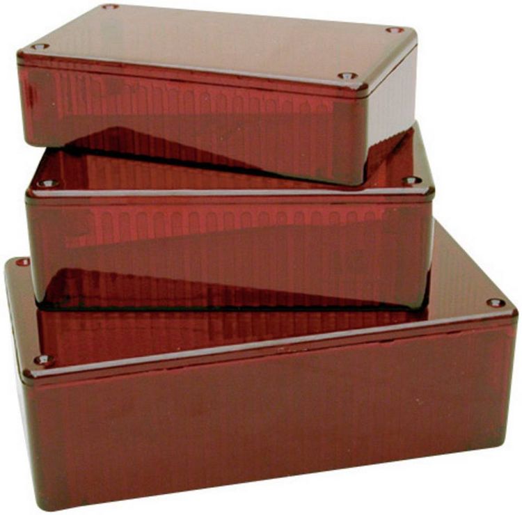 Produktbild: Hammond Electronics 1591 DTRD Universal-Geh&auml;use 150 x 80 x 50 Polycarbonat Rot 1St.