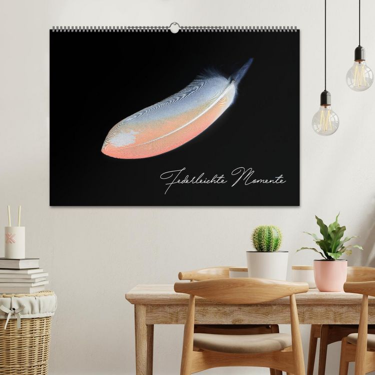 Produktbild: Federleichte Momente (Wandkalender 2026 DIN A2 quer), CALVENDO Monatskalender