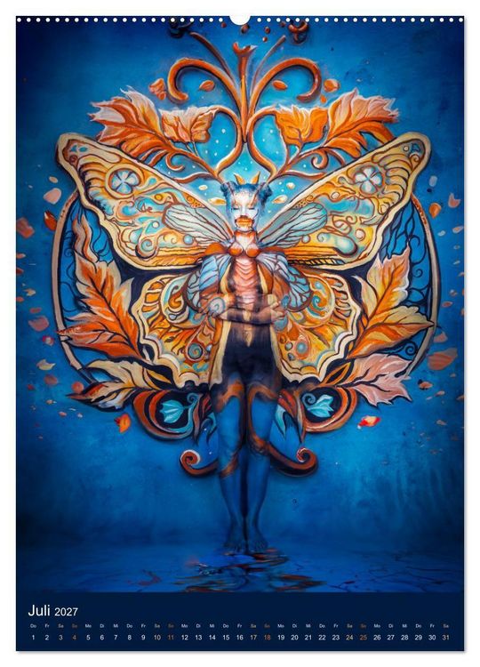 Produktbild: Bodypainting Adventures (Wandkalender 2027 DIN A2 hoch), CALVENDO Monatskalender
