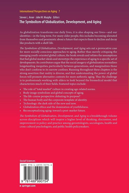 Produktbild: The Symbolism of Globalization, Development, and Aging