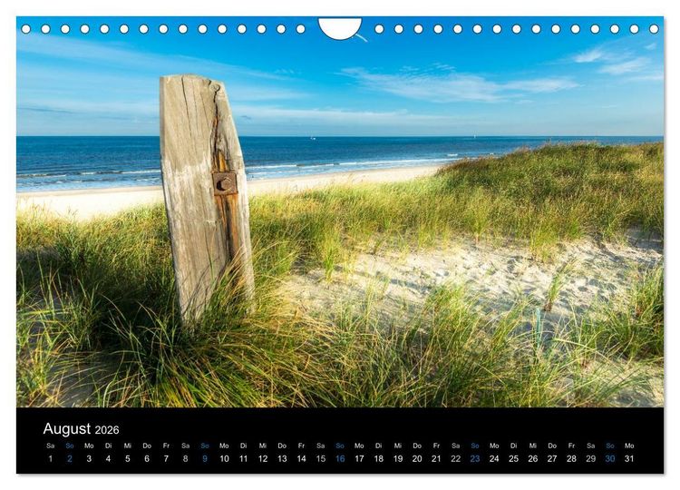 Produktbild: Gr&uuml;&szlig;e aus Texel (Wandkalender 2026 DIN A4 quer), CALVENDO Monatskalender