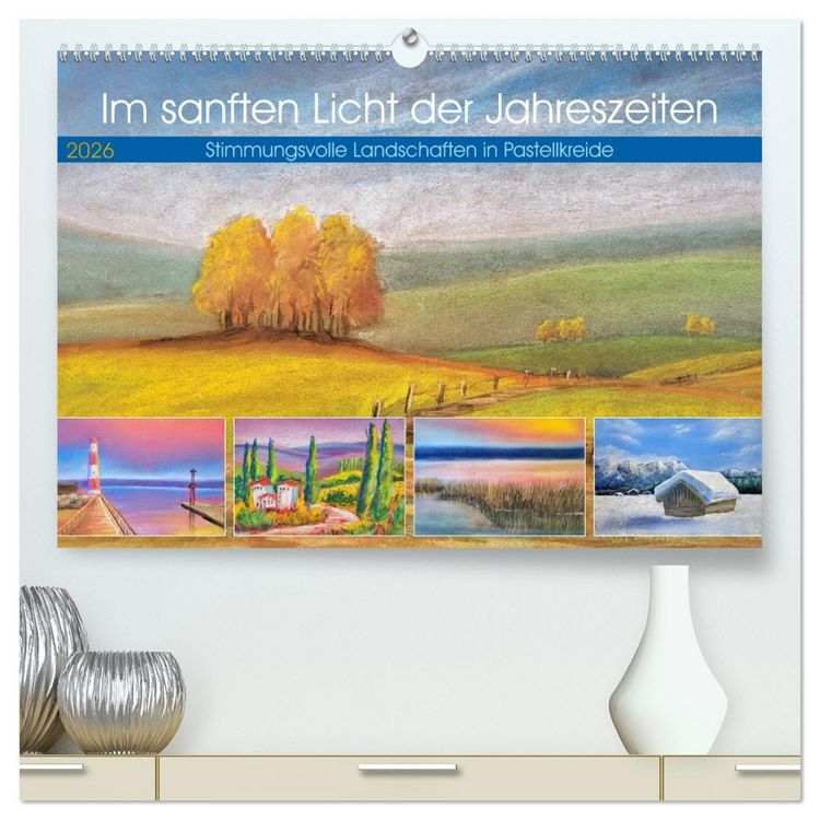 Produktbild: Im sanften Licht der Jahreszeiten. (hochwertiger Premium Wandkalender 2026 DIN A2 quer), Kunstdruck in Hochglanz