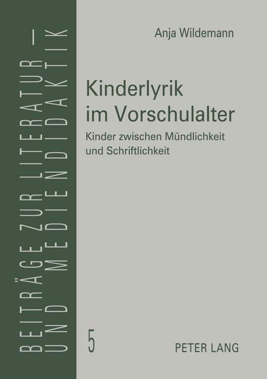 Produktbild: Kinderlyrik im Vorschulalter