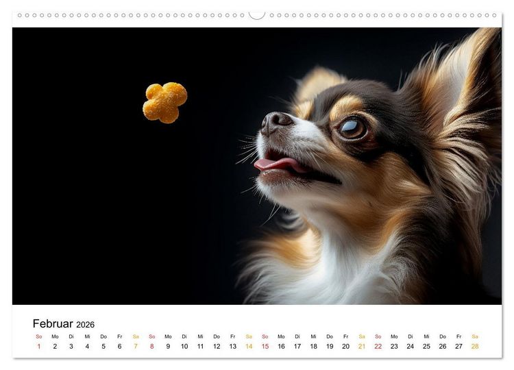 Produktbild: Chihuahua - kleine Energieb&uuml;ndel (hochwertiger Premium Wandkalender 2026 DIN A2 quer), Kunstdruck in Hochglanz