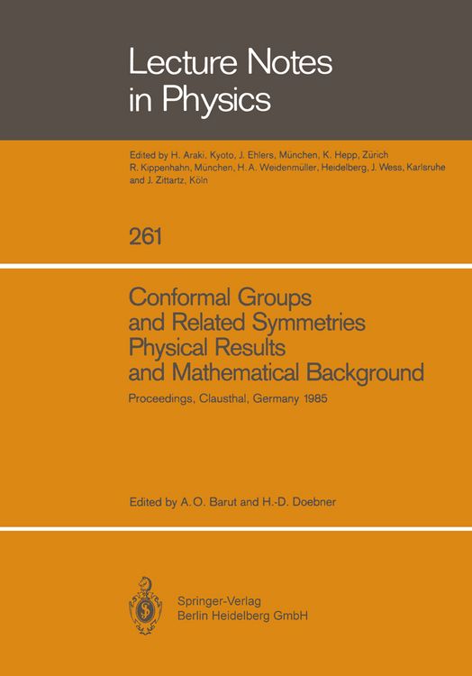 Produktbild: Conformal Groups and Related Symmetries Physical Results and Mathematical Background