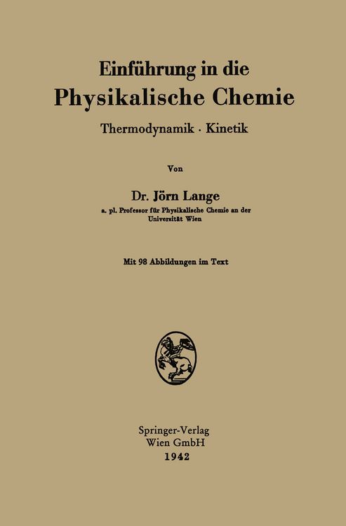 Produktbild: Einf&uuml;hrung in die Physikalische Chemie