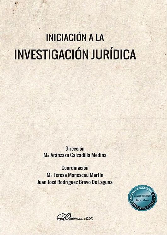 Produktbild: Iniciaci&oacute;n a la investigaci&oacute;n jur&iacute;dica