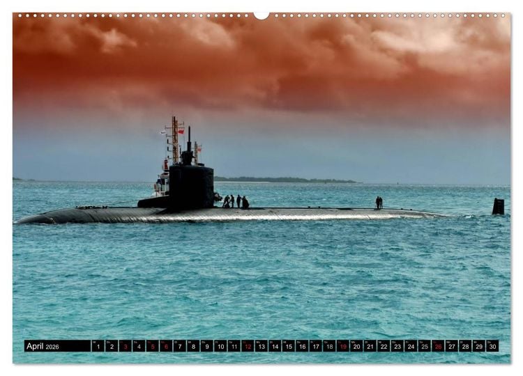 Produktbild: U-Boote - Milit&auml;rische Unget&uuml;me (hochwertiger Premium Wandkalender 2026 DIN A2 quer), Kunstdruck in Hochglanz