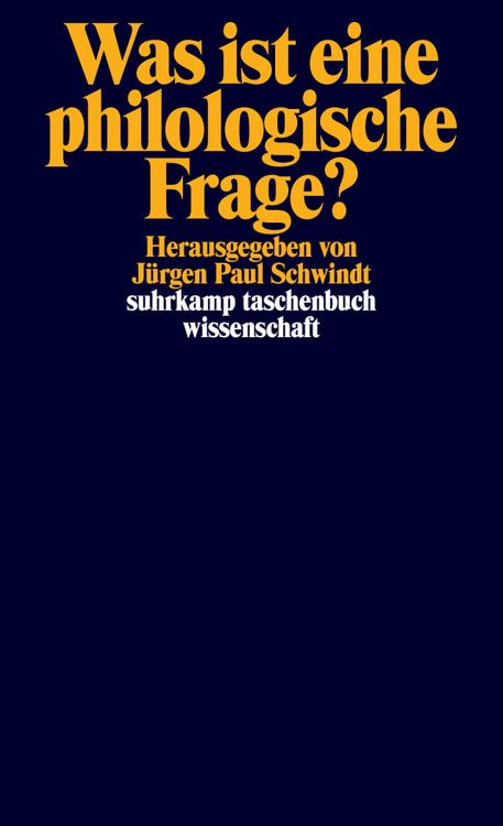 Produktbild: Was ist eine philologische Frage?