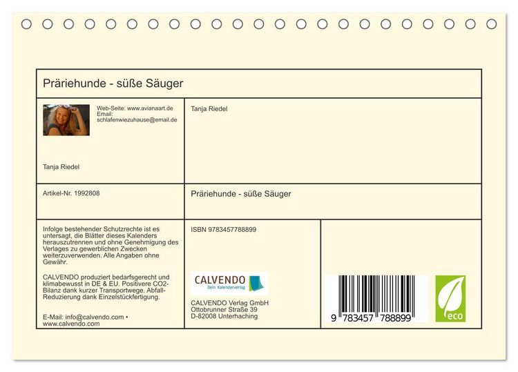 Produktbild: Pr&auml;riehunde - s&uuml;&szlig;e S&auml;uger (Tischkalender 2026 DIN A5 quer), CALVENDO Monatskalender