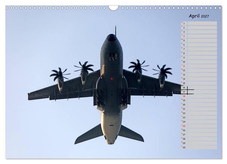 Produktbild: Flugzeuge &ndash; Starts und Landeanfl&uuml;ge Geburtstagsplaner (Wandkalender 2027 DIN A3 quer), CALVENDO Monatskalender