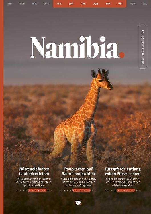 Produktbild: WILDFUL STORIES Wildlife Reisef&uuml;hrer Namibia mit Etosha Nationalpark