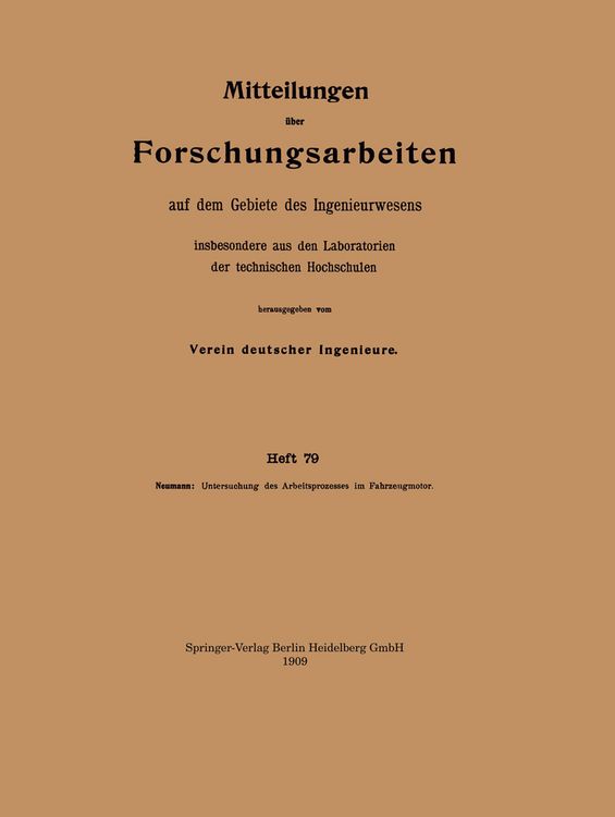 Produktbild: Untersuchung des Arbeitsprozesses im Fahrzeugmotor