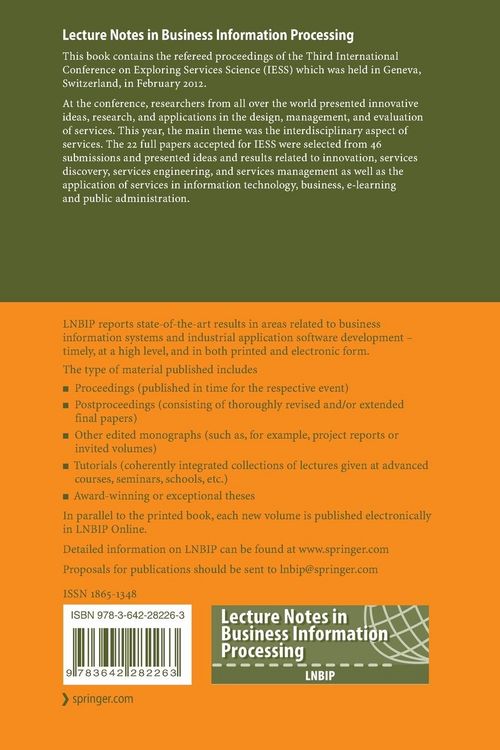 Produktbild: Exploring Services Science