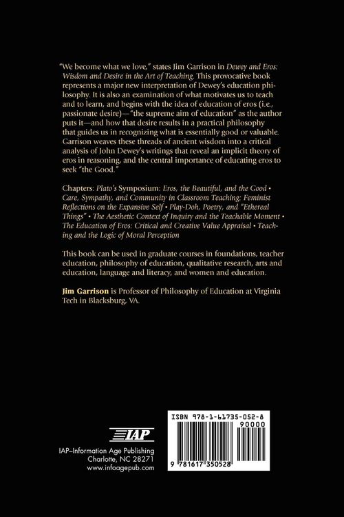 Produktbild: Dewey and Eros Wisdom and Desire in the Art of Teaching (PB)