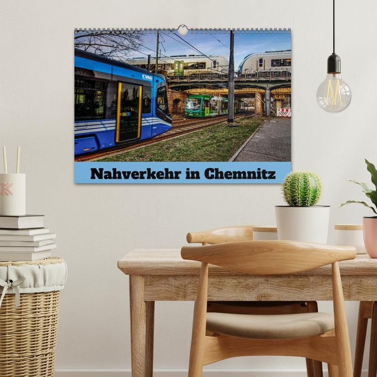Produktbild: Nahverkehr in Chemnitz (Wandkalender 2026 DIN A3 quer), CALVENDO Monatskalender