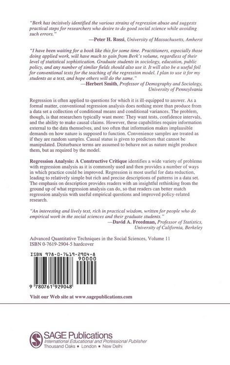 Produktbild: Regression Analysis