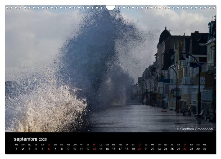 Produktbild: GRANDES MAR&Eacute;ES &Agrave; SAINT-MALO (Calendrier mural 2026 DIN A3 vertical), CALVENDO calendrier mensuel