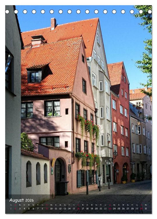 Produktbild: Schwabenmetropole Augsburg (Tischkalender 2026 DIN A5 hoch), CALVENDO Monatskalender