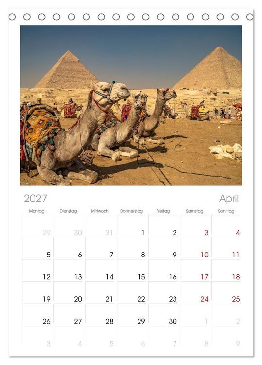 Produktbild: Tischplaner 2027 - Nordafrika - &Auml;gypten (A5 Tischkalender zum Aufstellen) CALVENDO