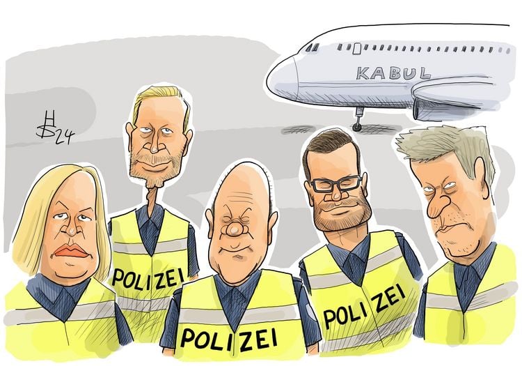 Produktbild: Abw&auml;rts - Cartoons des Jahres 2024