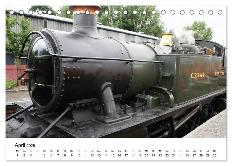 Produktbild: Nostalgische Eisenbahnen Englands (Tischkalender 2026 DIN A5 quer), CALVENDO Monatskalender